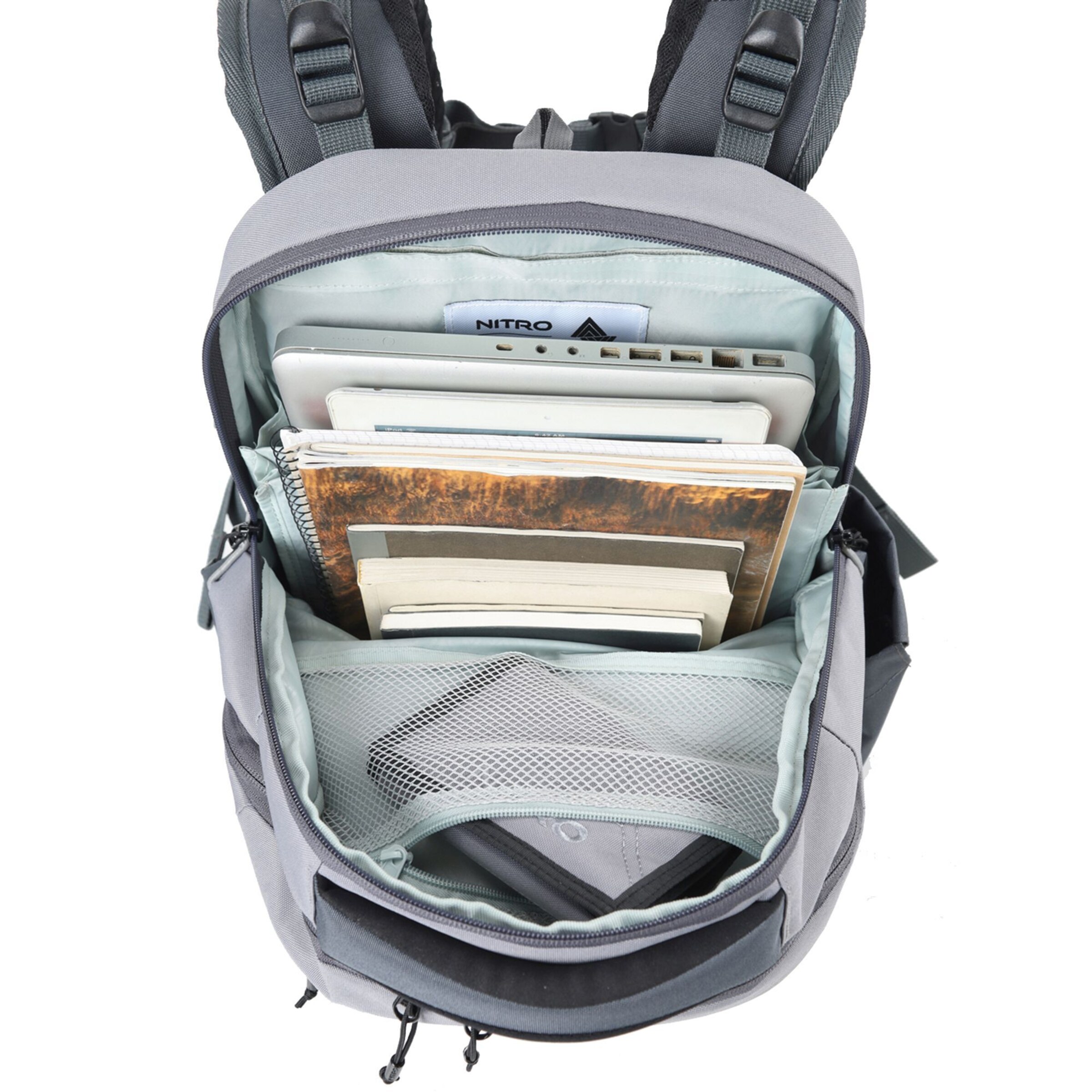 NitroBags Backpack 'Superhero' in Grey