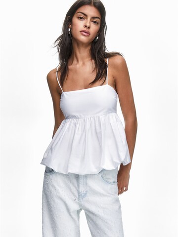 Chemisier Pull&Bear en blanc
