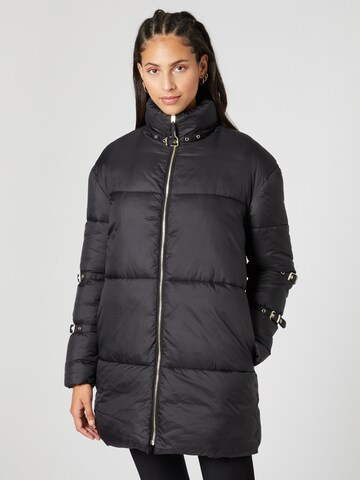 Hoermanseder x About You Winter Coat 'Duffy' in Black: front