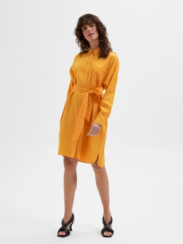 SELECTED FEMME Dolga srajca 'KIKKI TONIA' | oranžna barva