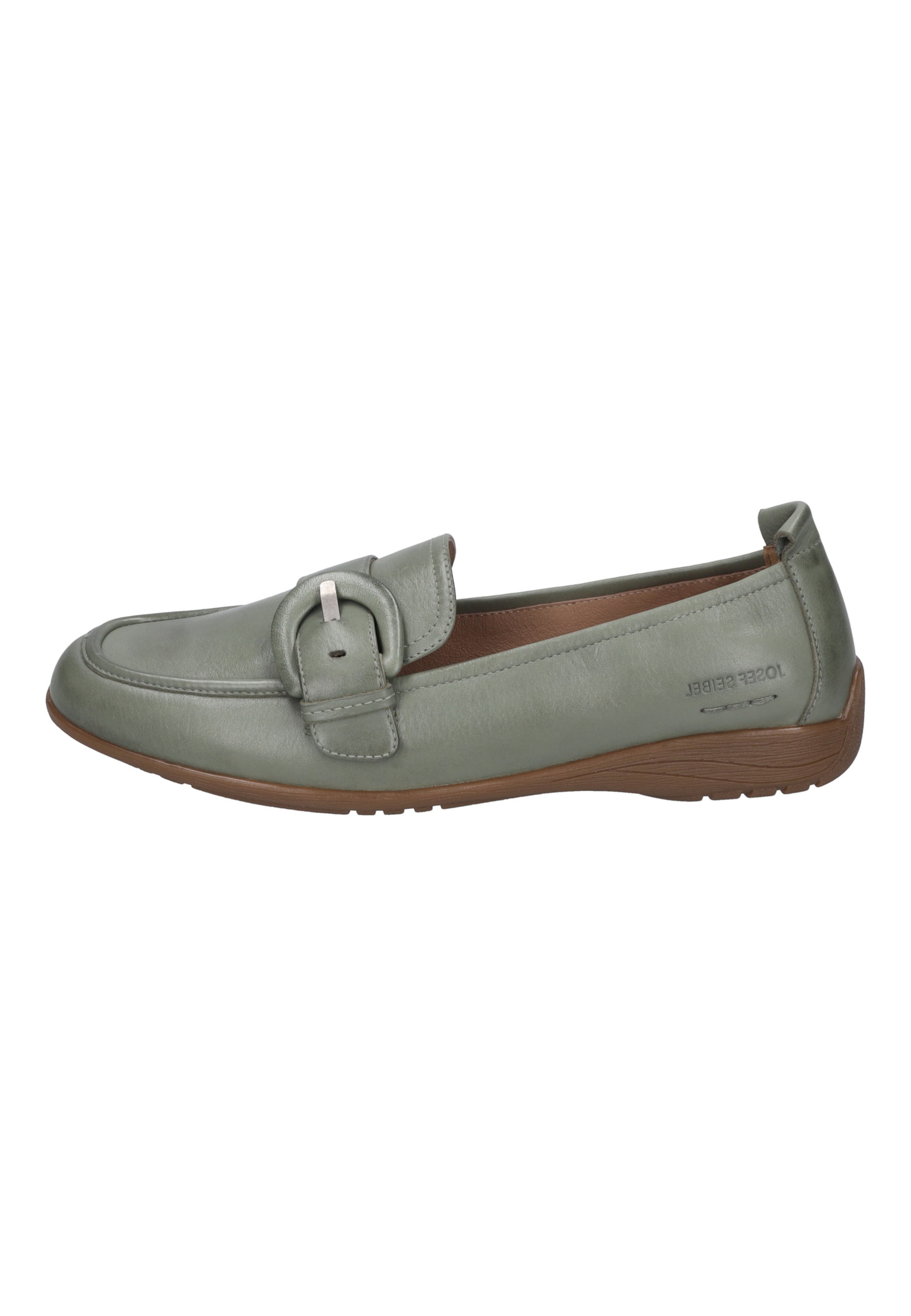 JOSEF SEIBEL Moccasins in Green: front
