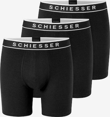 SCHIESSER Boxer shorts '95/5 Multipacks' in Black: front
