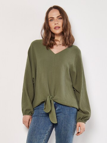 Chemisier ' ' Apricot en vert