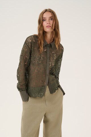 My Essential Wardrobe Bluse 'LivMW' in Grün: Vorderseite