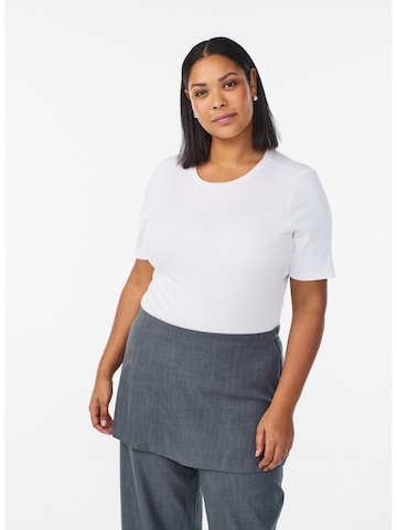 Zizzi Μπλουζάκι 'MMAYA' σε λευκό: μπροστά
