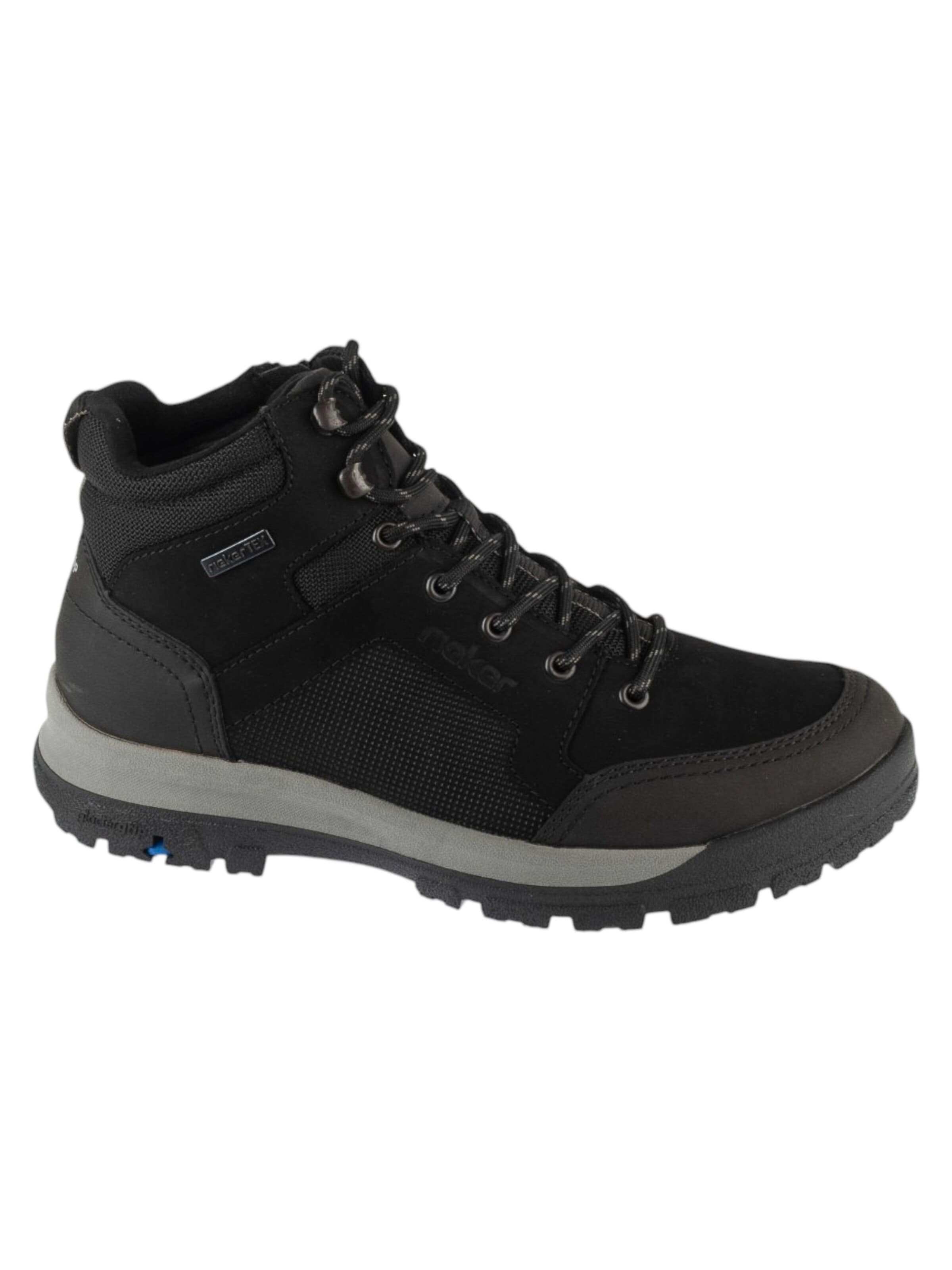 Rieker Veterboots 'Rieker Booties' in Zwart: voorkant