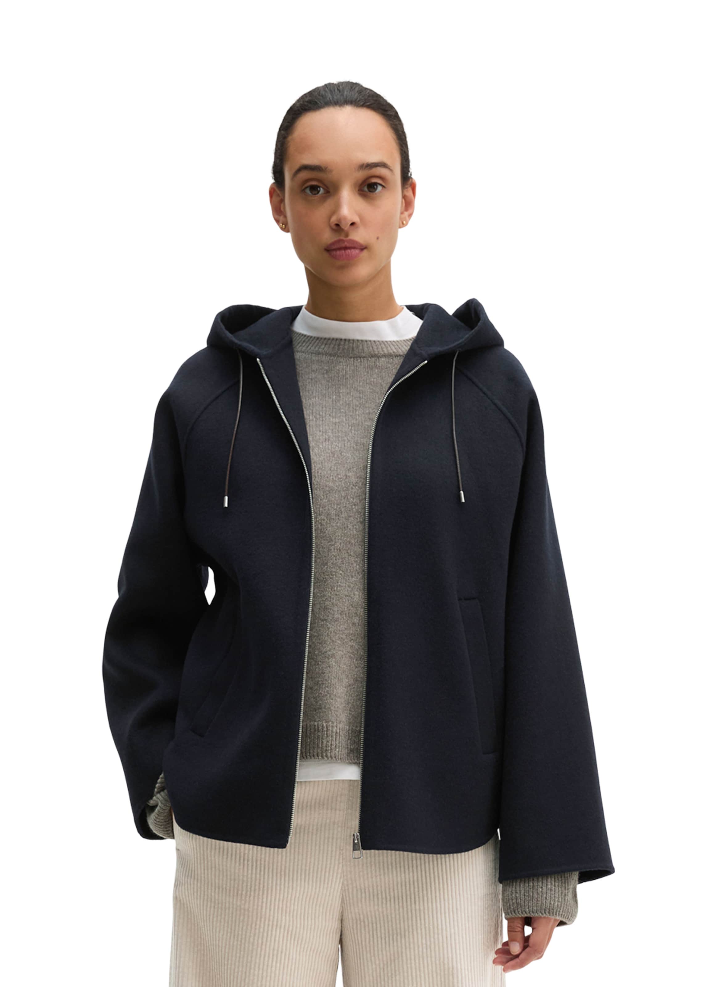 Marc O'Polo Winterjas in Blauw: voorkant