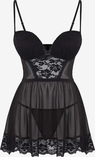 Trendyol Set: Negligée und String 'Babydoll' in schwarz, Produktansicht