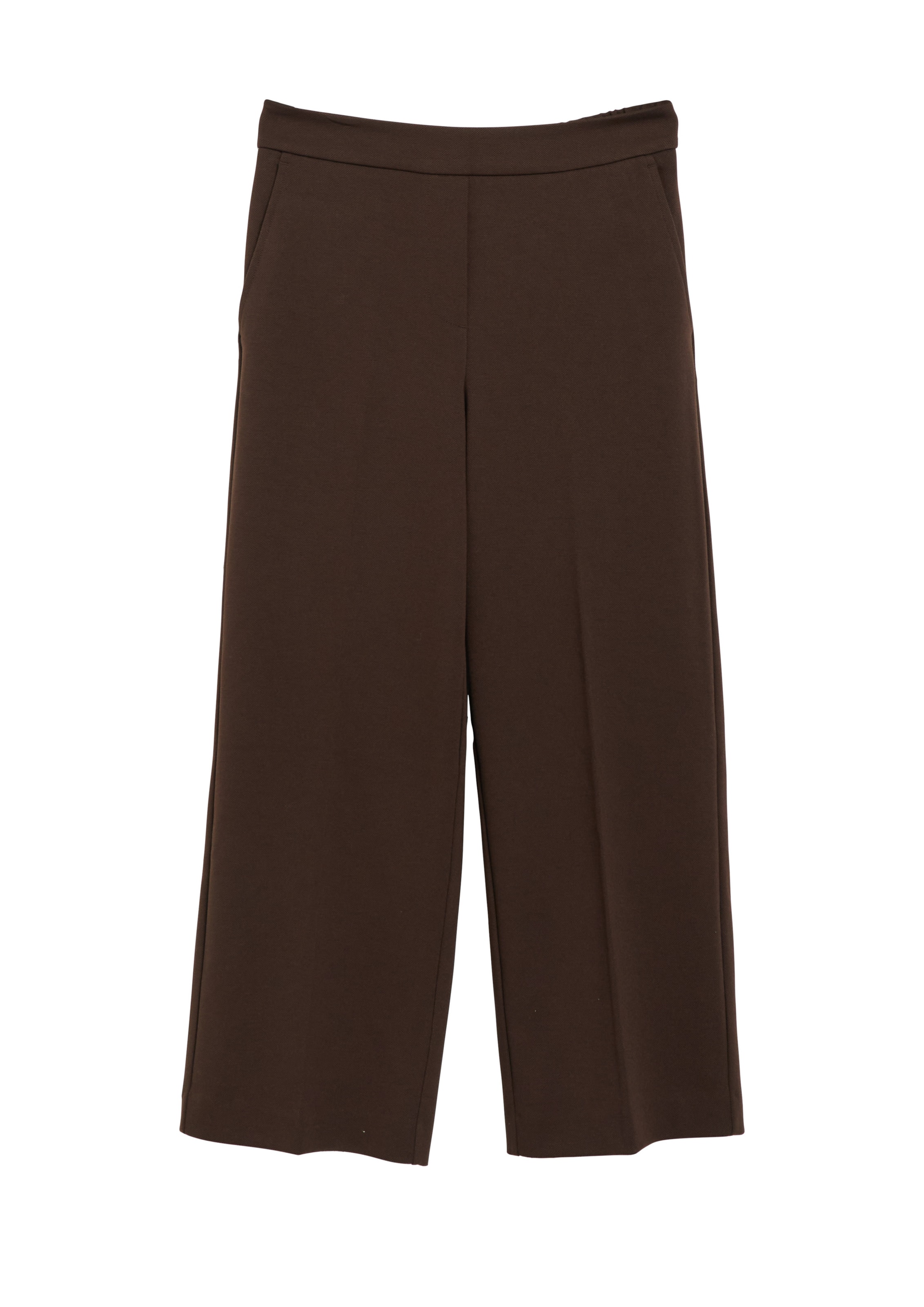 s.Oliver Wide leg Pantalon in Bruin: voorkant