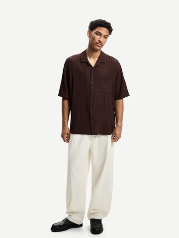 Fit confort Chemise Bershka en marron