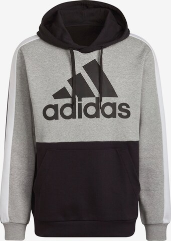 ADIDAS SPORTSWEAR - Sweatshirt de desporto 'Essentials Colorblock Fleece' em preto