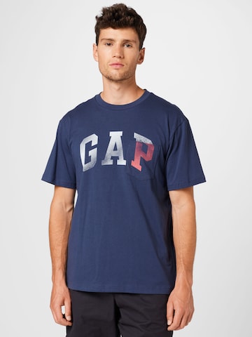 GAP Shirt in Blauw: voorkant