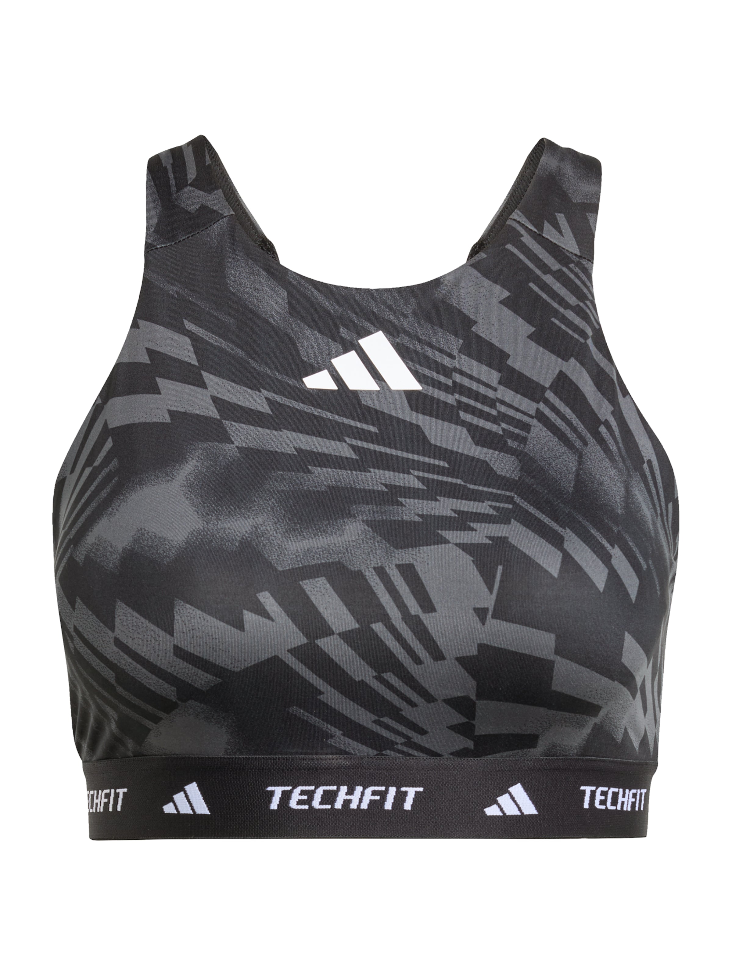 melns ADIDAS PERFORMANCE Bezvīļu Sporta krūšturis: no priekšpuses