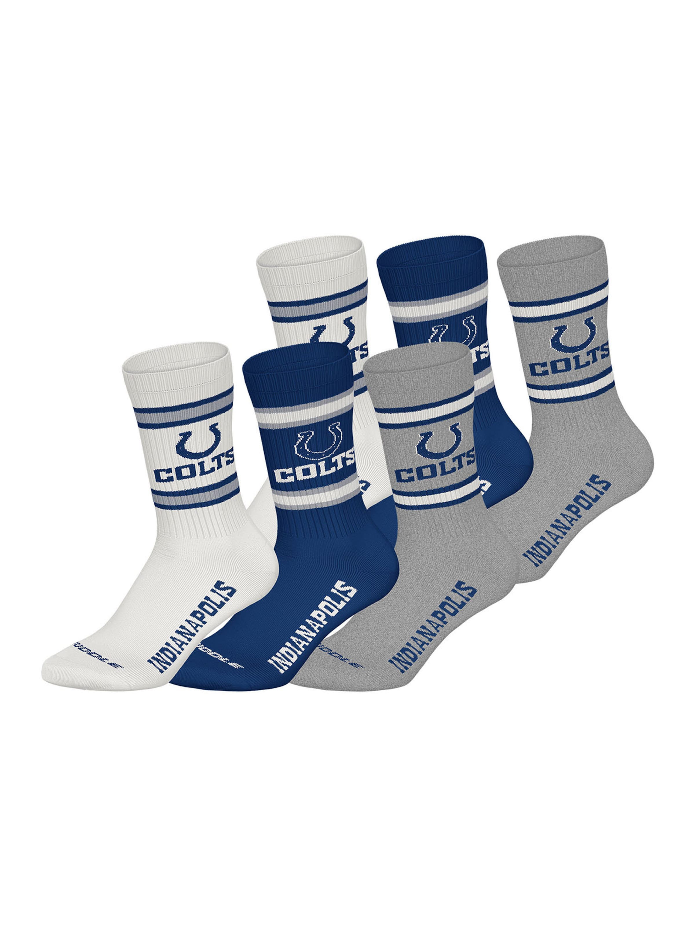 Huddle Socks ' Indianapolis Colts ' in Blue / Grey / White, Item view