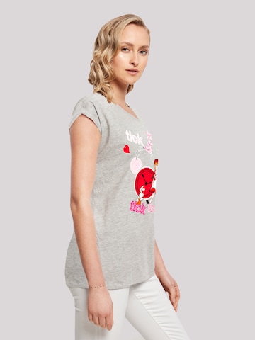 T-shirt 'Alice im Wunderland Tick Tock' F4NT4STIC en gris