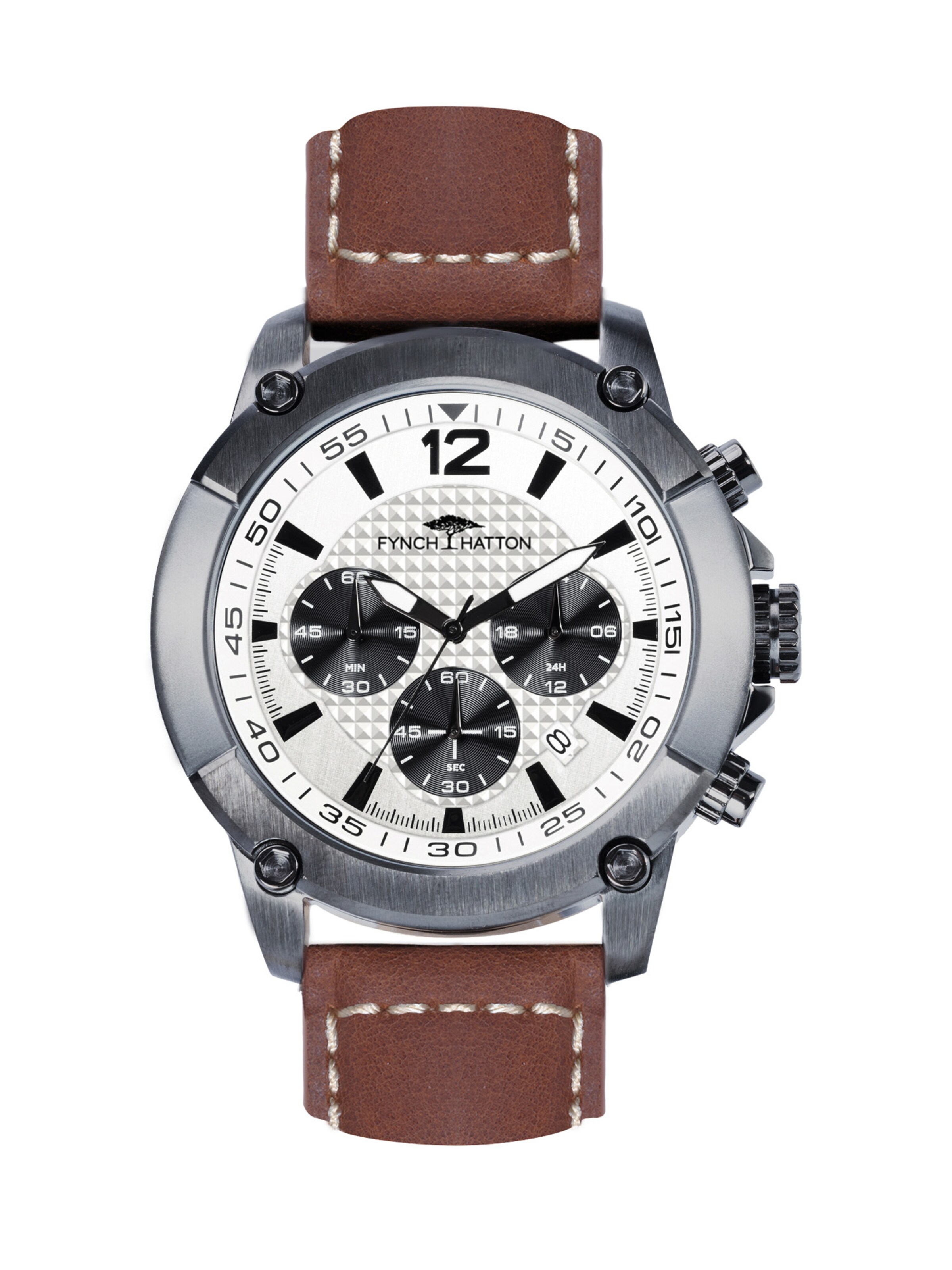 FYNCH-HATTON Analog Watch in Brown: front