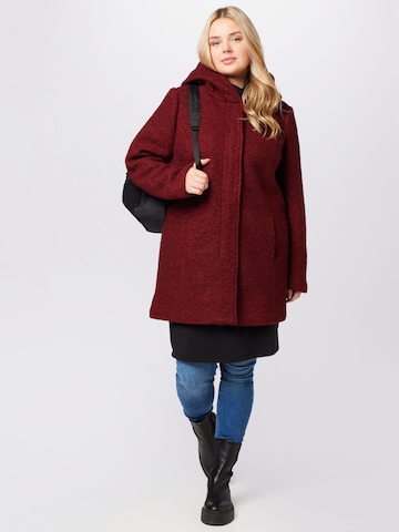 ONLY Carmakoma Between-Seasons Coat 'SEDONA' in Red