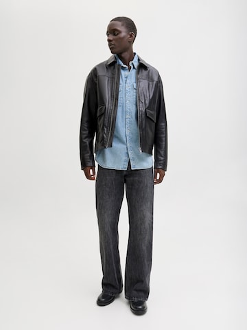 JACK & JONES Слим Рубашка 'JJEWESTERN' в Синий