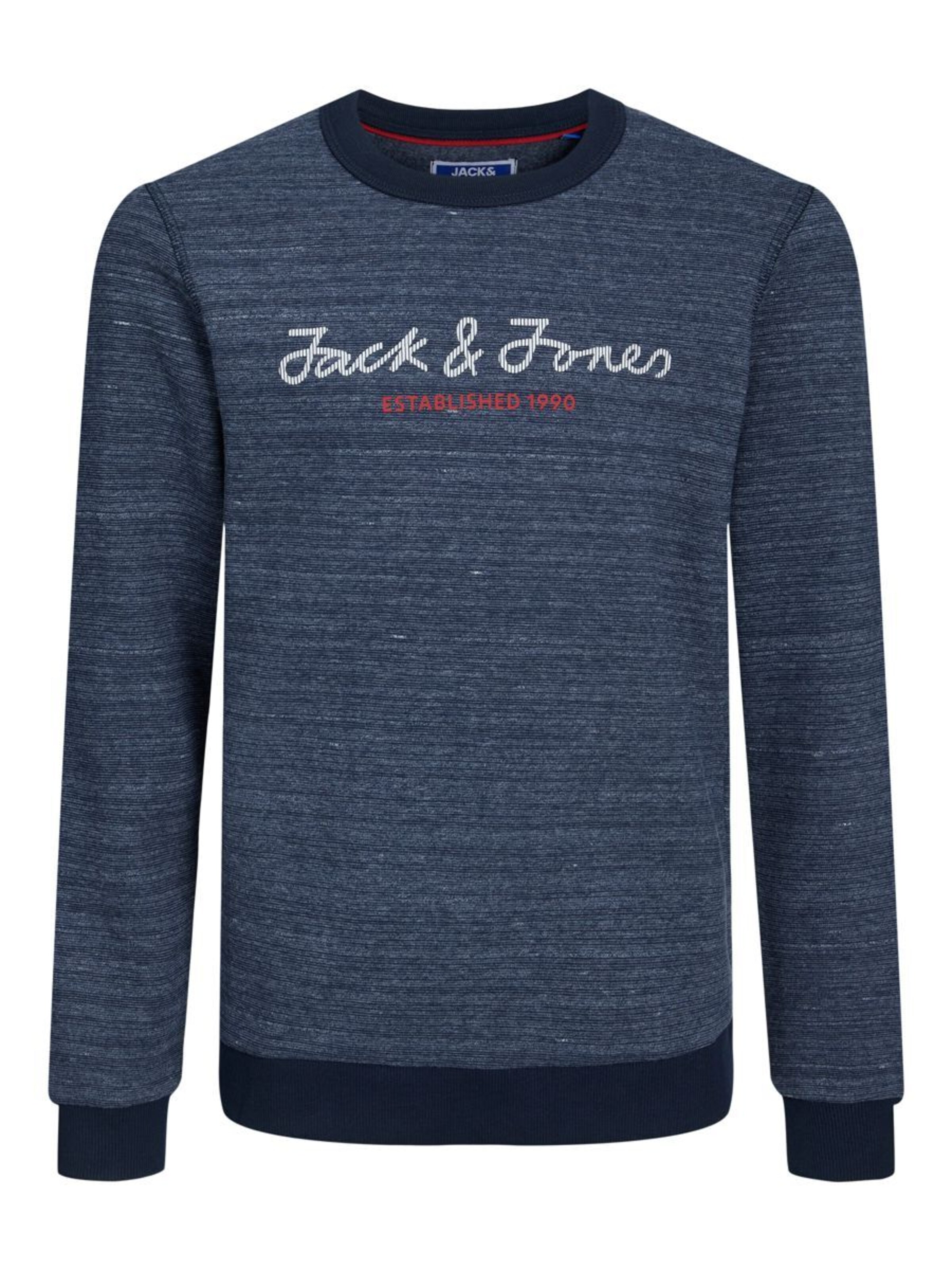 Kinder Teens (Gr. 140-176) Jack & Jones Junior Sweatshirt in Blaumeliert - TG60035