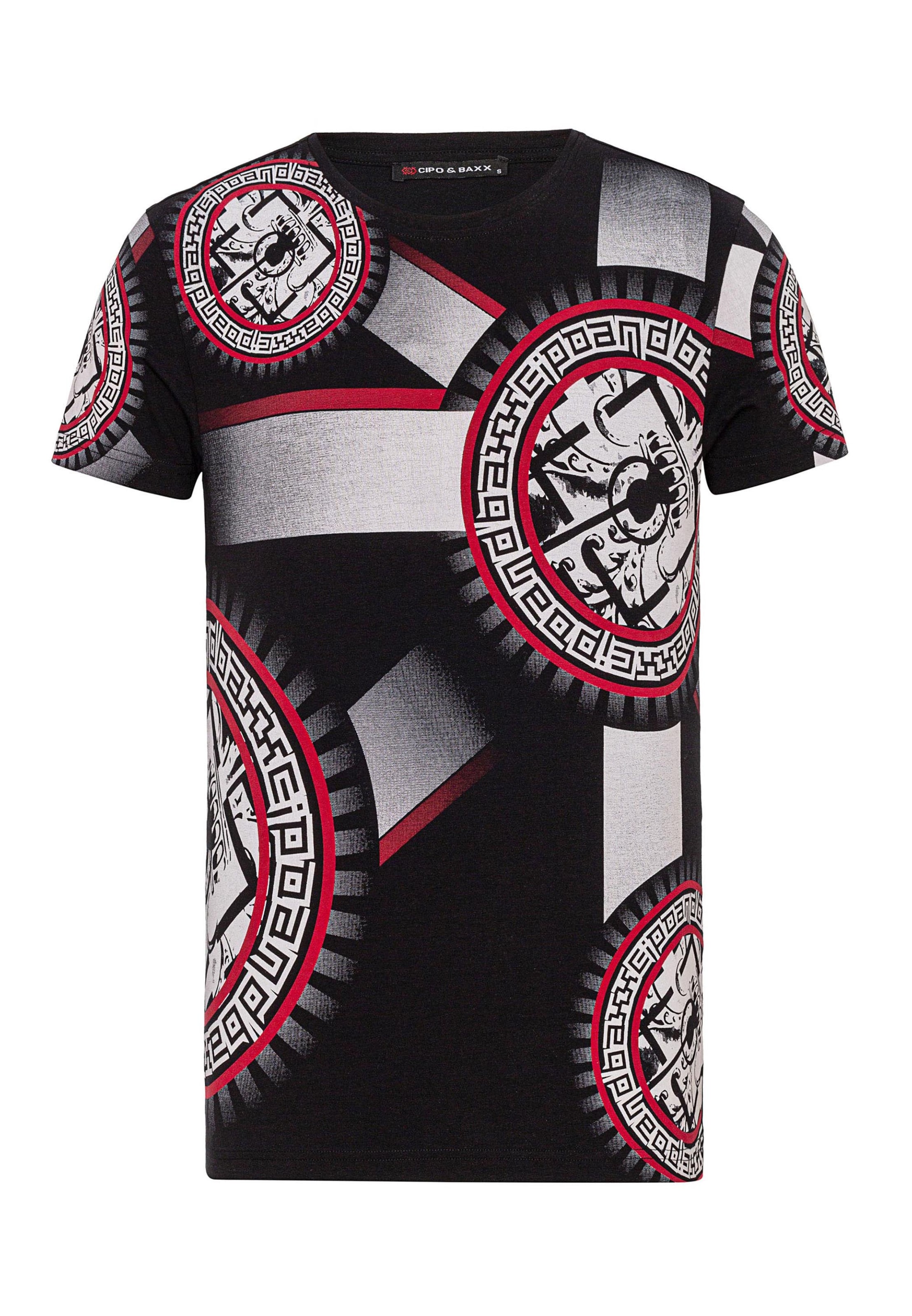 T-Shirt CIPO & BAXX en noir : devant