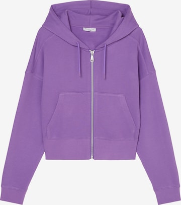 Marc O'Polo DENIM Zip-Up Hoodie in Purple: front