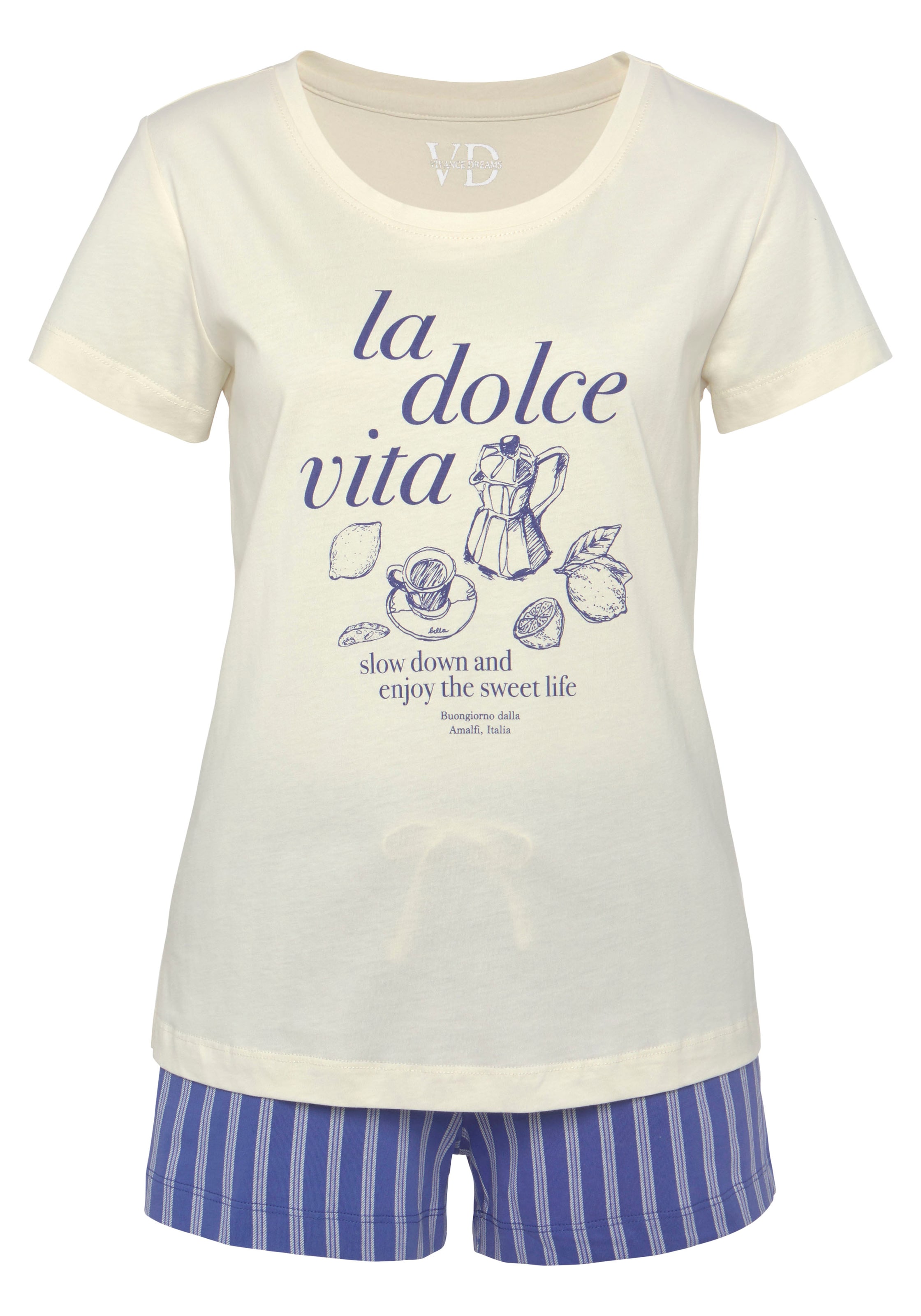 mėlyna VIVANCE Pižama: priekis