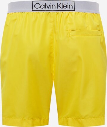 Calvin Klein Swimwear Board Shorts in Yellow