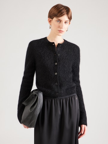 & Other Stories Πλεκτή ζακέτα σε μαύρο: μπροστά