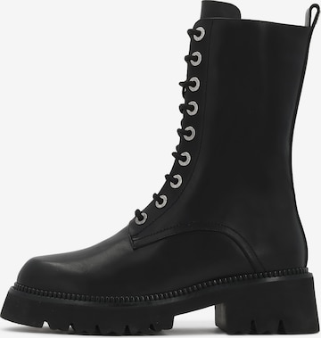 Kazar Nauhasaappaat värissä musta: etupuoli