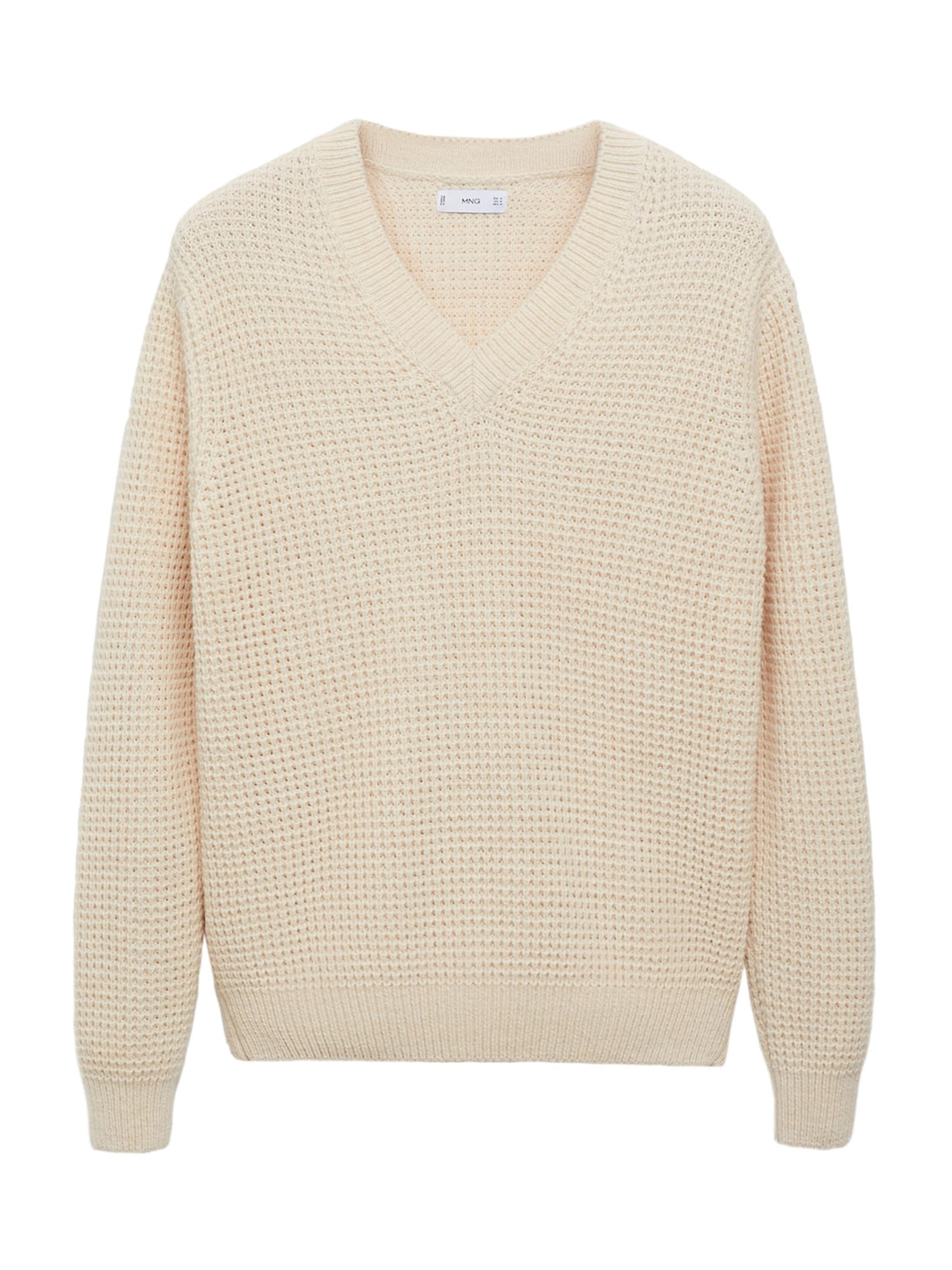 MANGO MAN Pullover 'Sugar' in Beige: Vorderseite