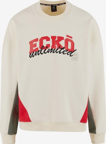 Sweat-shirt 'Drap' Ecko Unlimited en beige : devant