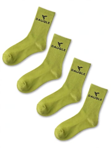 DAUGLE Sockor i grön: framsida
