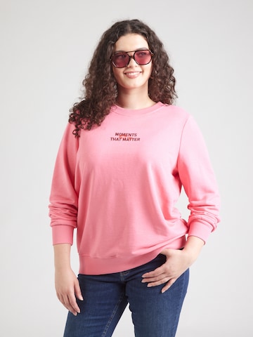 ONLY Carmakoma - Sudadera 'CARPOPPY' en rosa