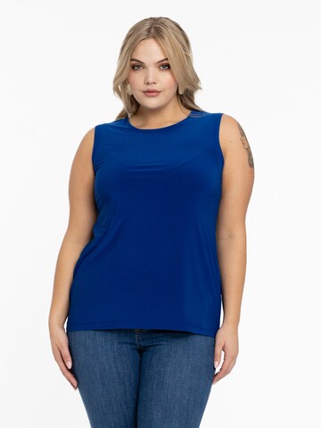YOEK Top in Blauw: voorkant