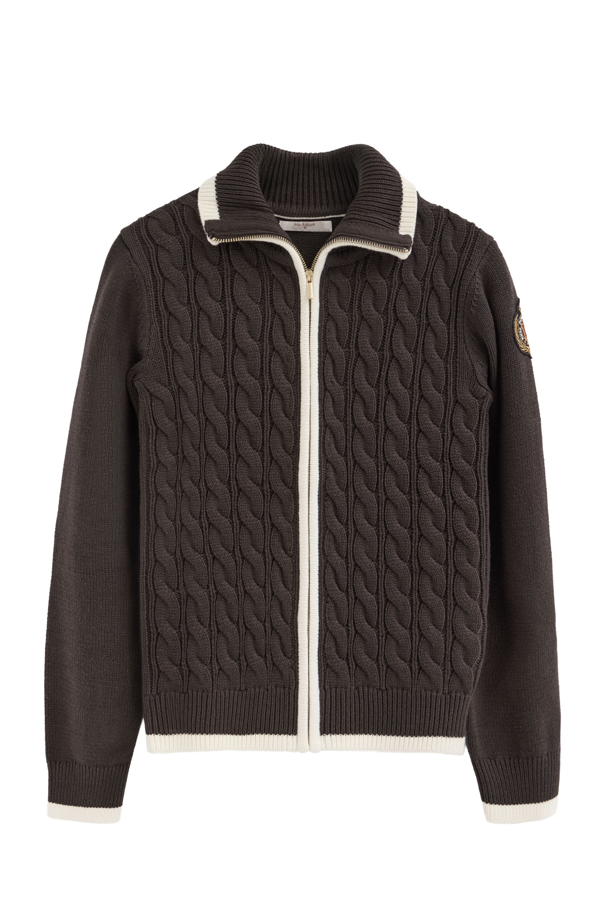 Polo Club Pullover in Braun