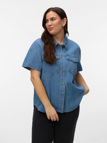 Vero Moda Curve Blouse 'VMCSigga' in Blue: front