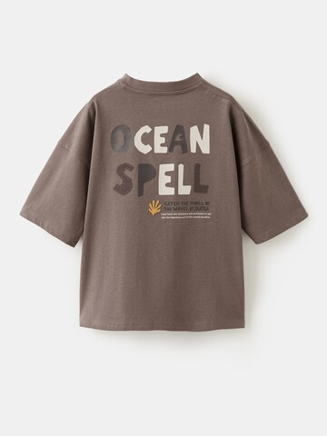 MANGO KIDS Shirts 'SPELL' i brun