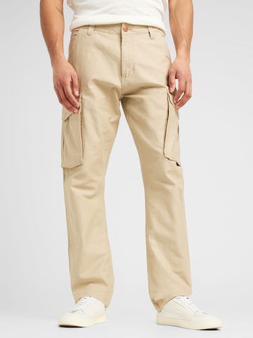 Regular Pantalon cargo 'CASEY JONES' WRANGLER en beige : devant