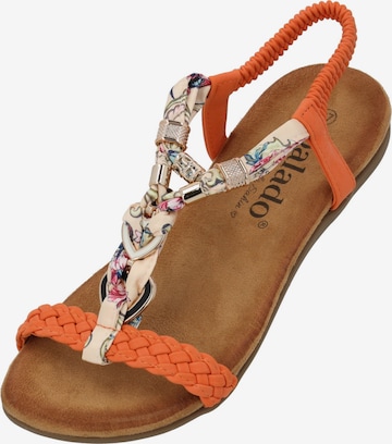 Palado by Sila Sahin Sandal 'Palado Ubah by Sila Sahin' in Orange: front