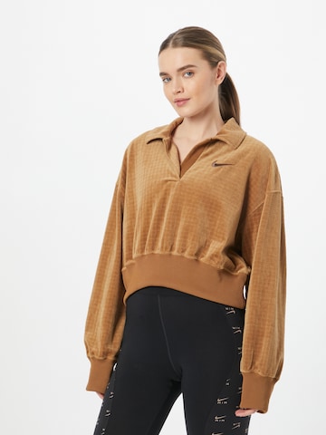 Nike Sportswear Sweatshirt in Brown: front