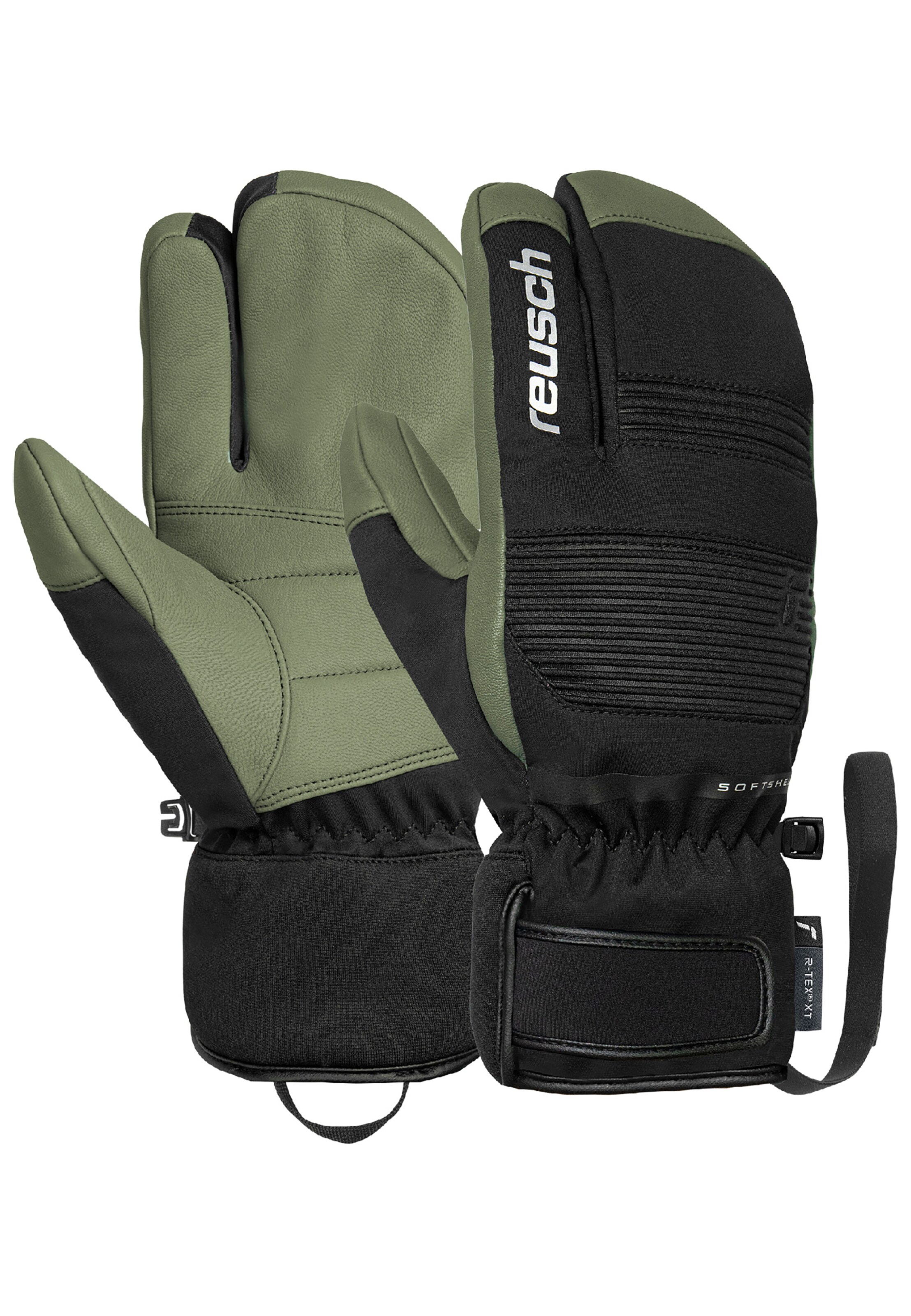 REUSCH 3-Finger Handschuhe 'Andy R-TEX® XT Lobster' in Grün: Vorderseite