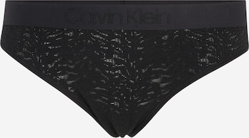 Calvin Klein Underwear Plus String bugyik - fekete: elől