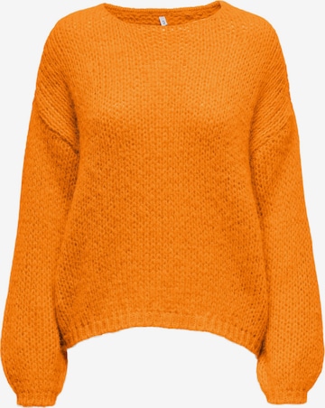 ONLY Sweater 'Nordic' in Orange: front