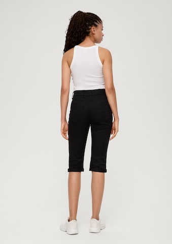 Coupe slim Pantalon QS en noir