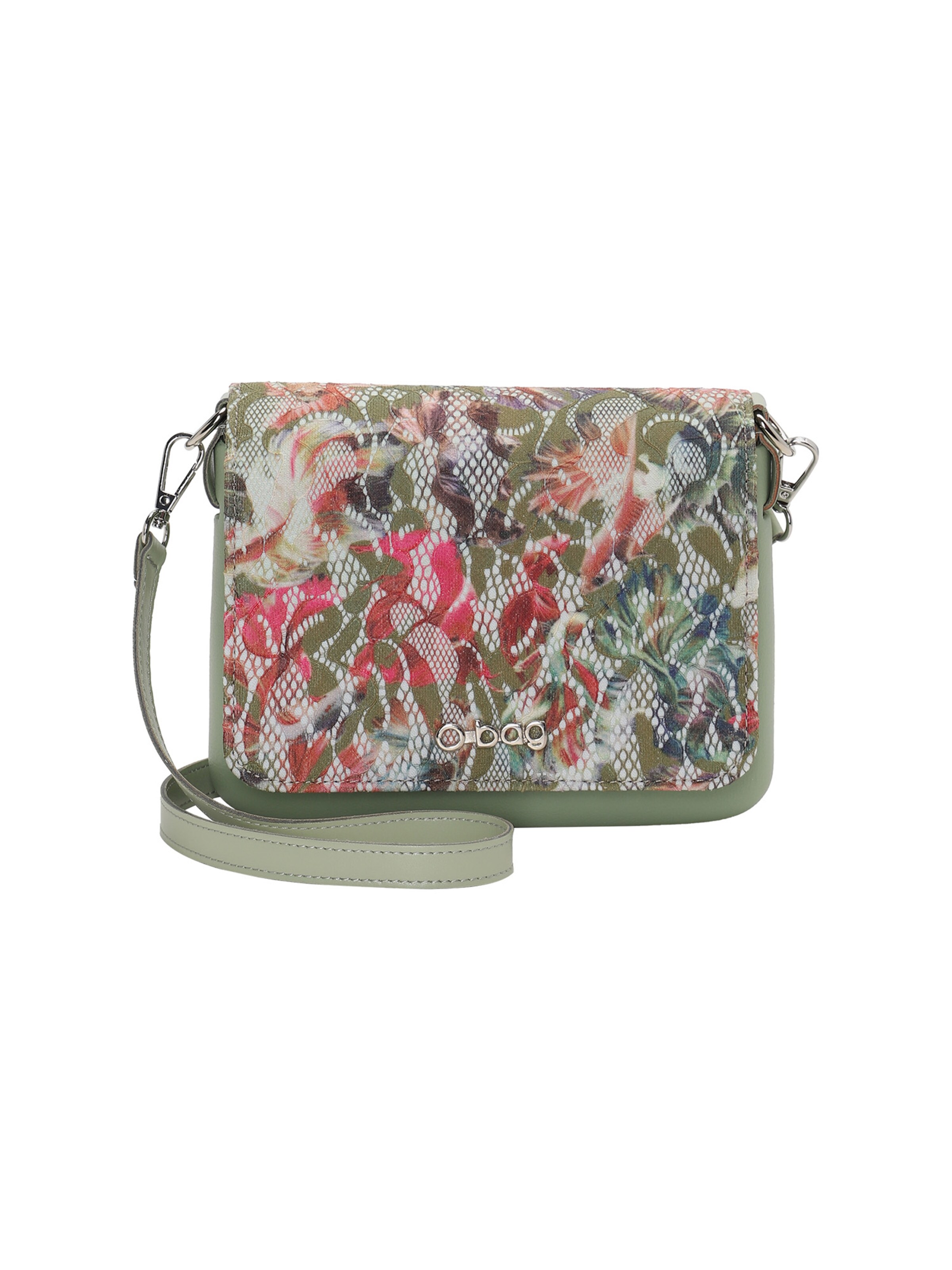 O bag Umhängetasche Wasserabweisend O pocket in Grün: Vorderseite