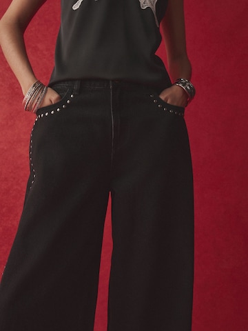 Rockett St GeorgeWide Leg/ Široke nogavice Traperice - crna boja