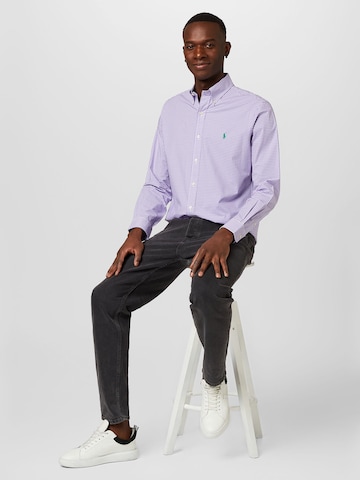Polo Ralph Lauren Regular Fit Hemd in Lila