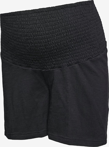 MAMALICIOUSregular Hlače 'MLAlisa' - crna boja: prednji dio