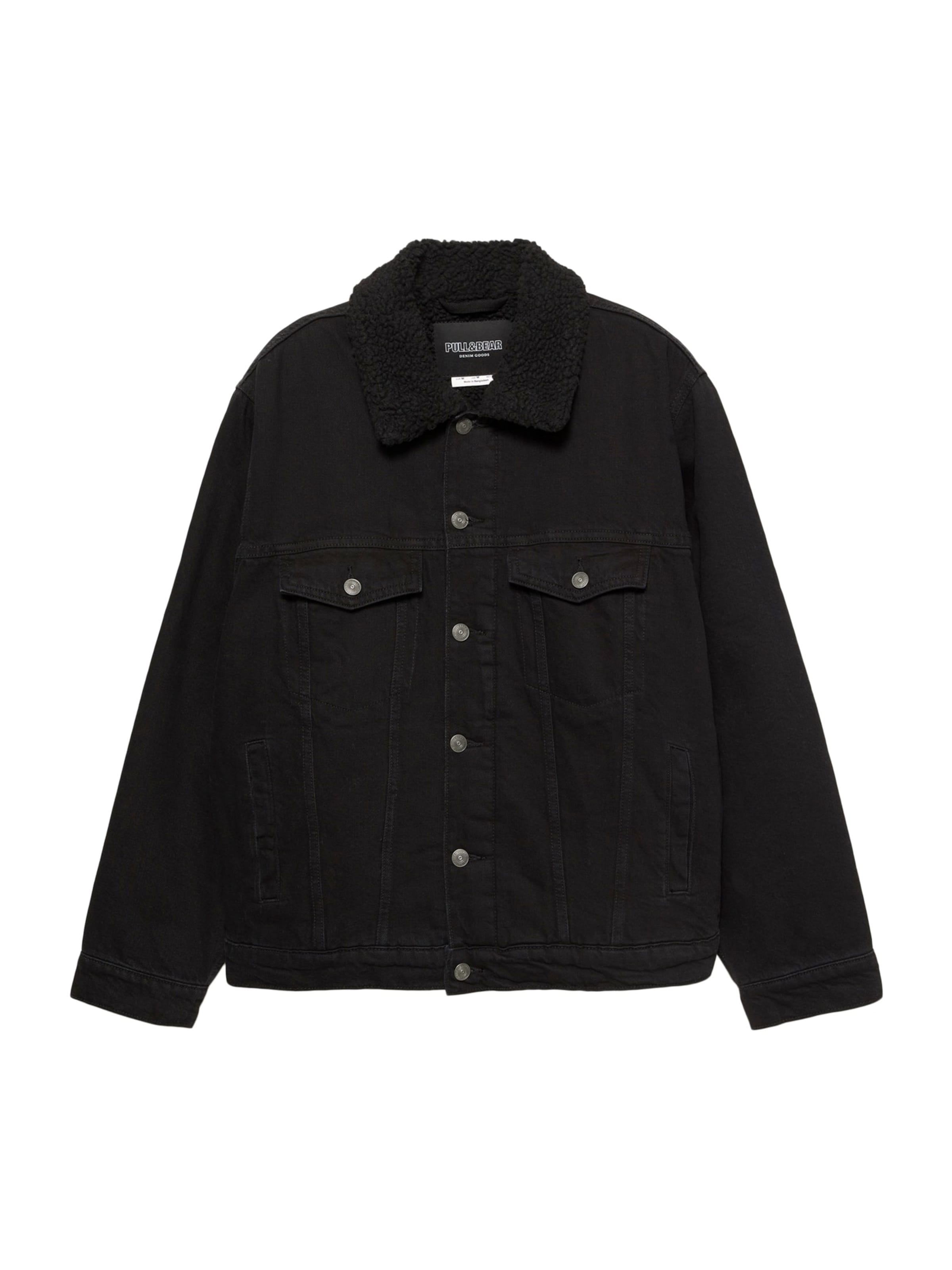 Pull&Bear Between-Season Jacket 'CAZADORA' in Black, Item view