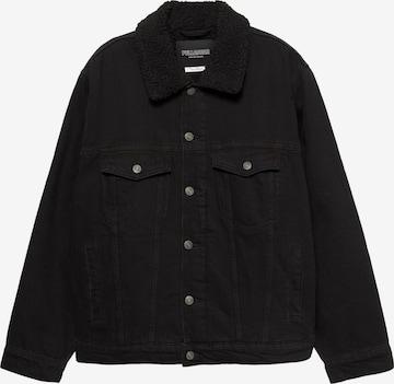 Pull&Bear Between-Season Jacket 'CAZADORA' in Black: front